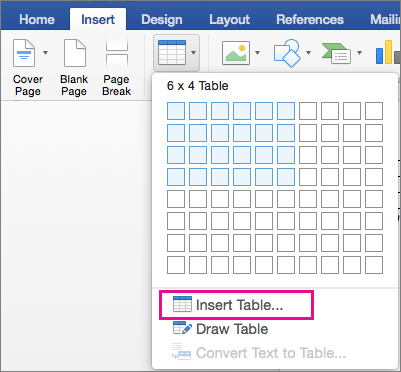 create table of contents in word 2011 for mac