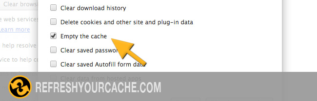 refresh cache on chrome for mac